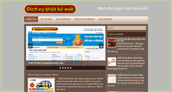 Desktop Screenshot of dichvuthietkeweb.com