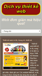 Mobile Screenshot of dichvuthietkeweb.com