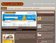 Tablet Screenshot of dichvuthietkeweb.com